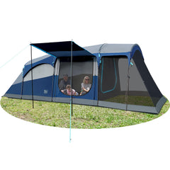 TIMBER RIDGE 8-person tent rainfly removal improves setup speed.