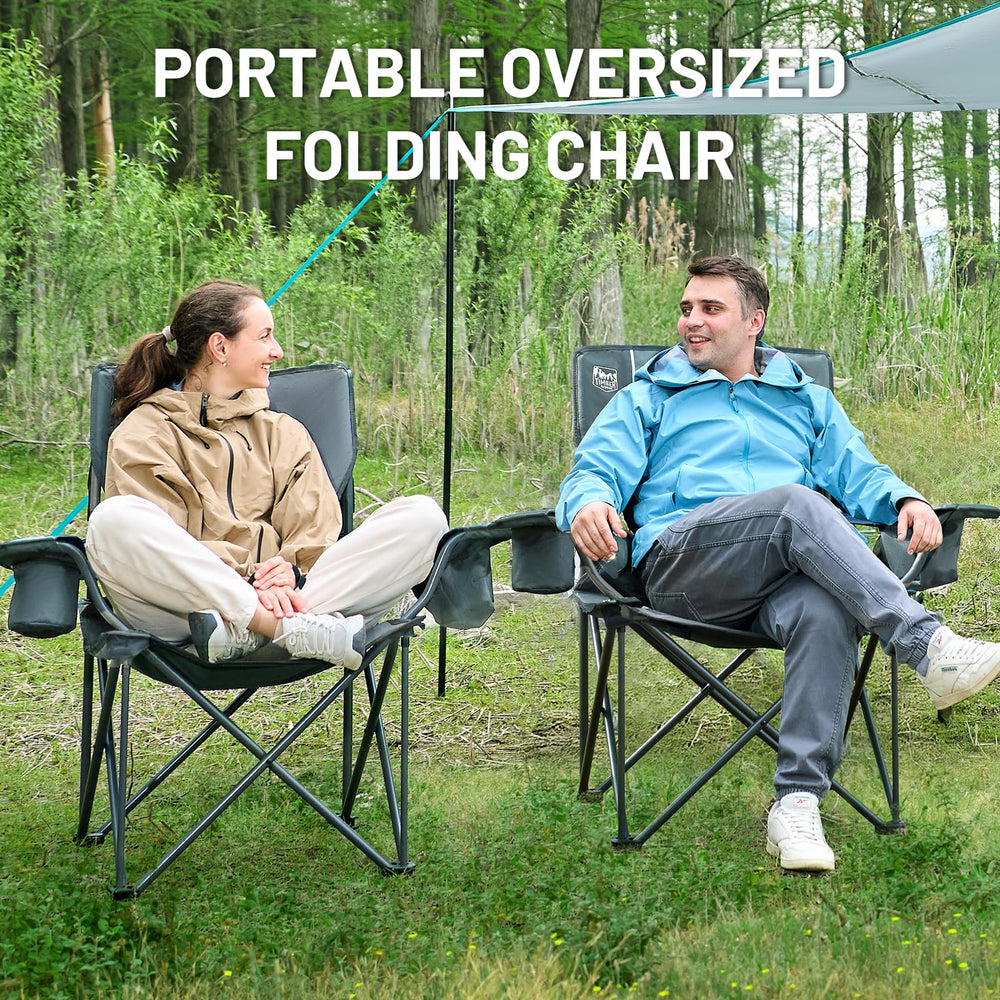 timber ridge breathable 600d fabric and adjustable armrests
