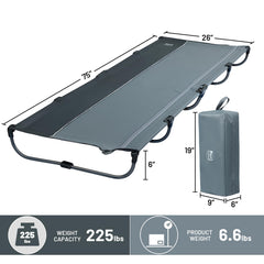 Timber Ridge carry bag for camping cot supports portable setup during trips.