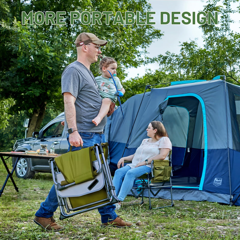 TIMBER RIDGE chair with 21-inch seat for comfortable seating.