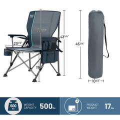 TIMBER RIDGE 500 lb capacity chair frame provides rugged stability for heavy use.