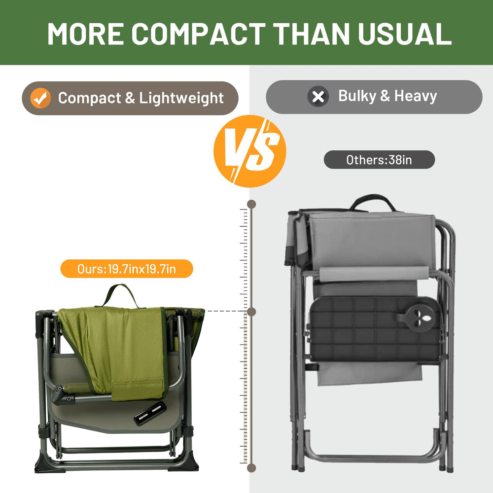 TIMBER RIDGE chair carry handle enables easy movement between venues.