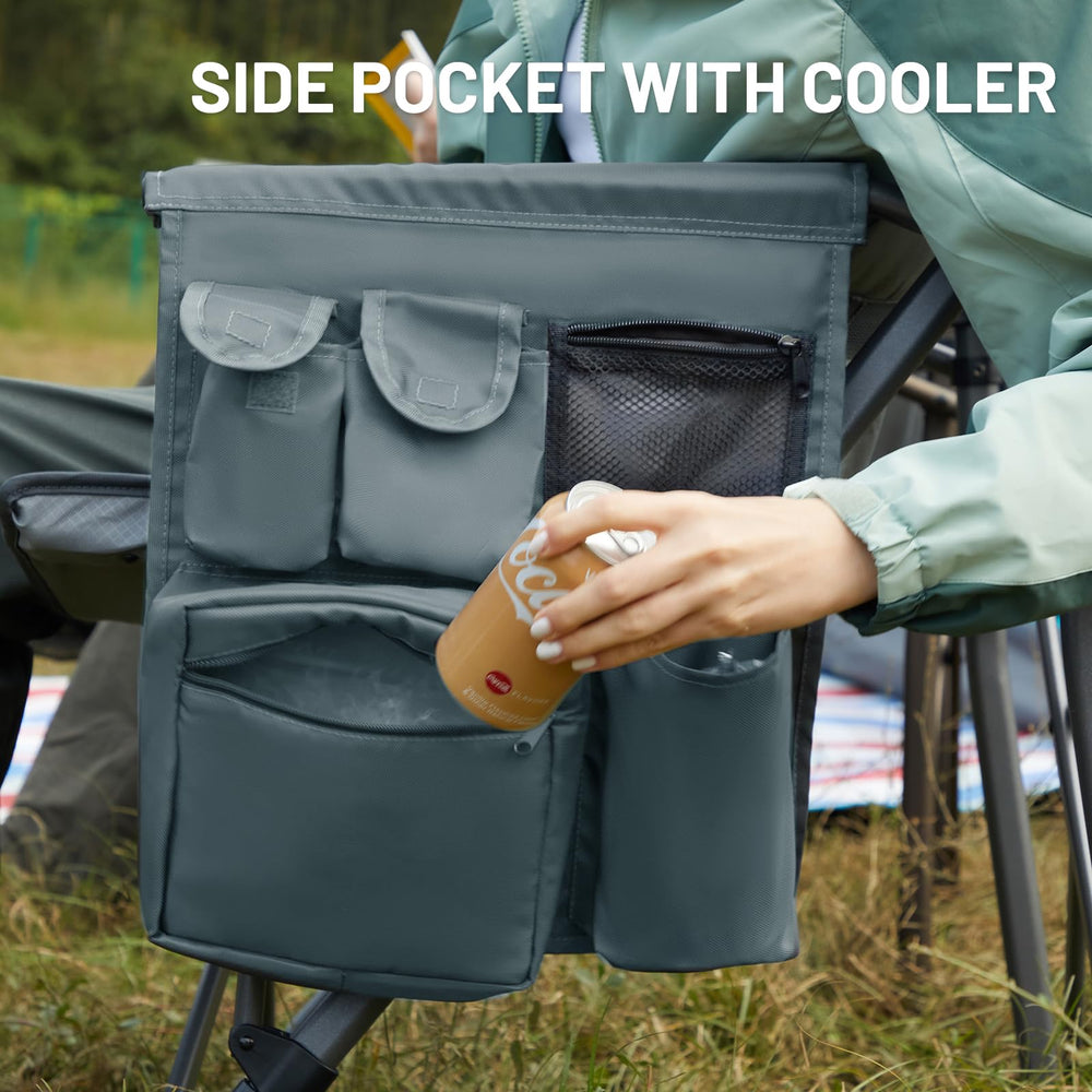 TIMBER RIDGE chair packaged for storage shows convenient outdoor-ready design.