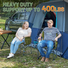 TIMBER RIDGE chair side pocket and cup holder keep essentials handy outdoors.