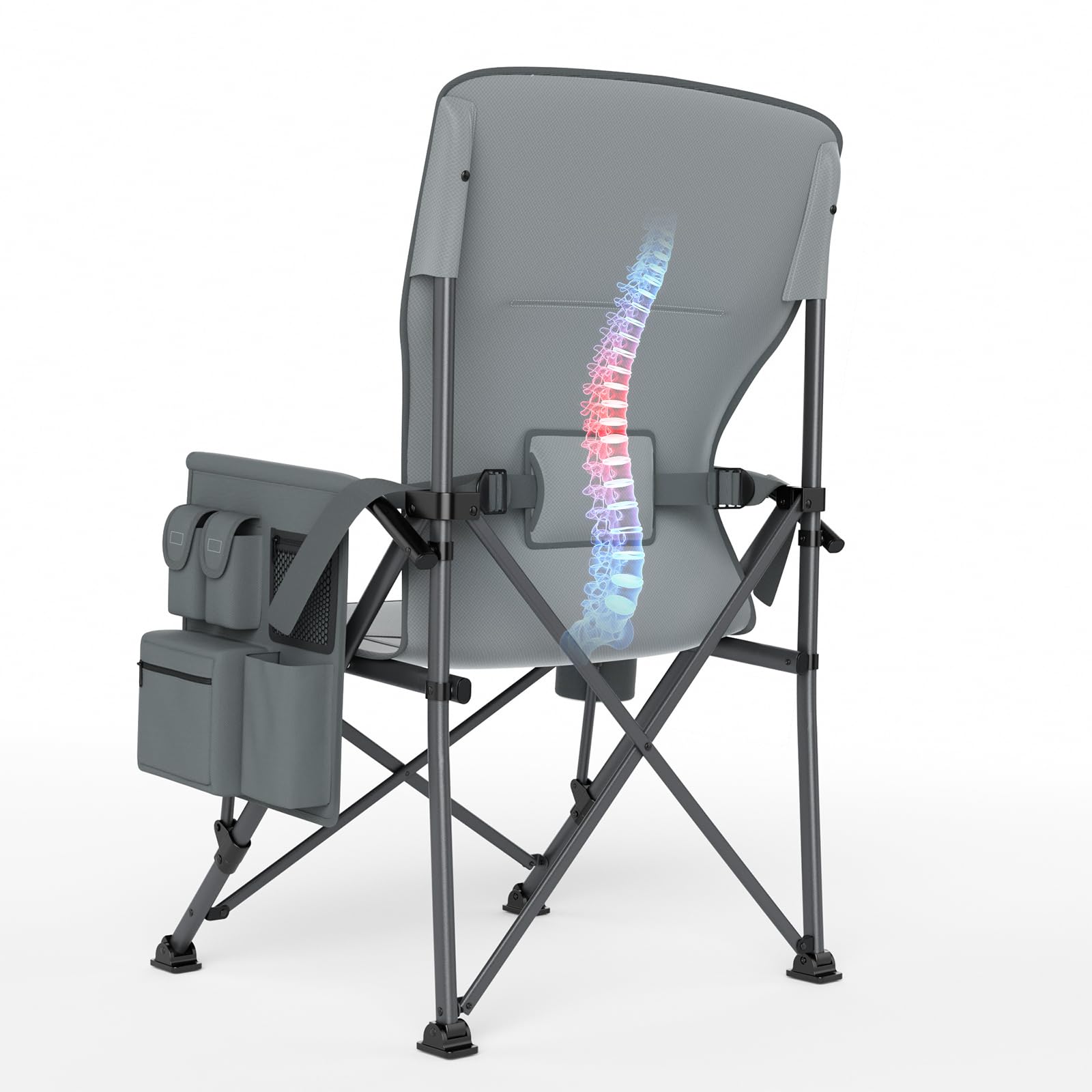 Timber Ridge portable folding chair ready for easy transport and setup.