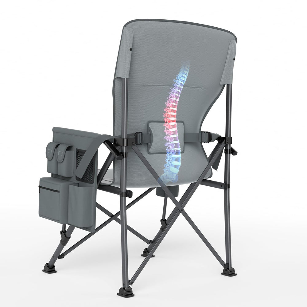 Timber Ridge portable folding chair ready for easy transport and setup.