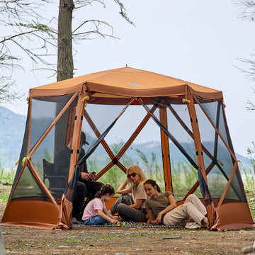 TIMBER RIDGE Easy Pop Up Gazebo setup provides instant shade and shelter.