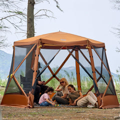 TIMBER RIDGE Easy Pop Up Gazebo setup provides instant shade and shelter.