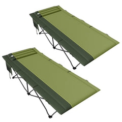 Timber Ridge extra-wide camping cot assembled with a stable frame for comfort