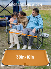 Timber Ridge folded portable camping chair compact profile for easy transport.
