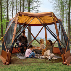 TIMBER RIDGE Bug-proof mesh promotes airflow while keeping insects out.