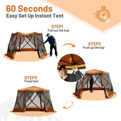 TIMBER RIDGE Compact Folded Size eases transport for car trips and outings.