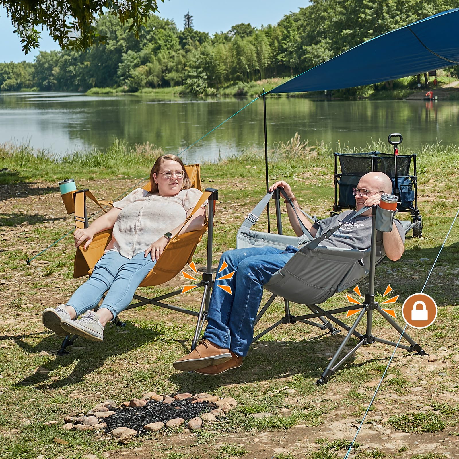 TIMBER RIDGE hammock chair adjustable backrest for customizable outdoor comfort