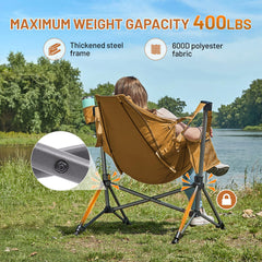 TIMBER RIDGE hammock chair cup holder and side pocket for essentials