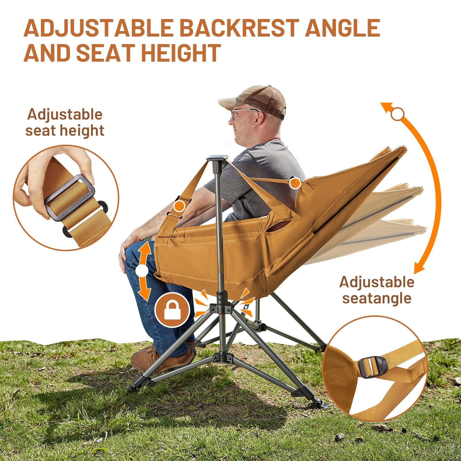 TIMBER RIDGE non-slip foot pads stabilize on any surface