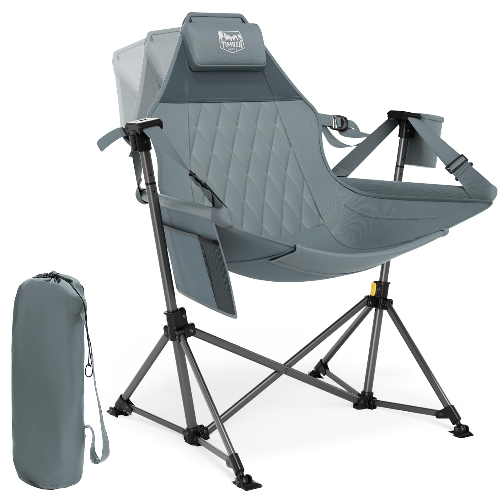 TIMBER RIDGE hammock chair open dimensions highlight roomy comfort for outdoor lounging.