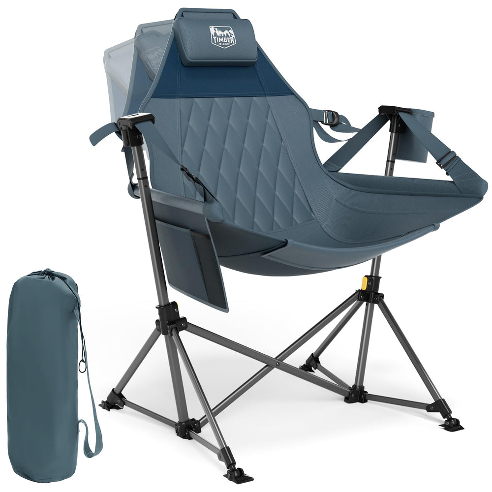 TIMBER RIDGE Hammock Chair seat width shows roomy comfort for lounging outdoors