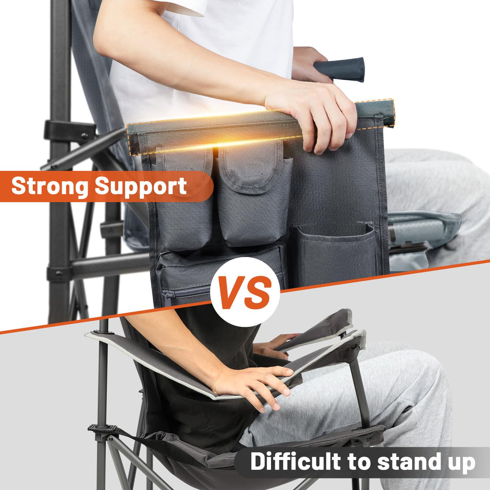 TIMBER RIDGE heated chair 24-3-8-inch width supports roomy seating.