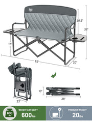 Timber Ridge heavy-duty steel frame highlights durable construction for outdoor use.