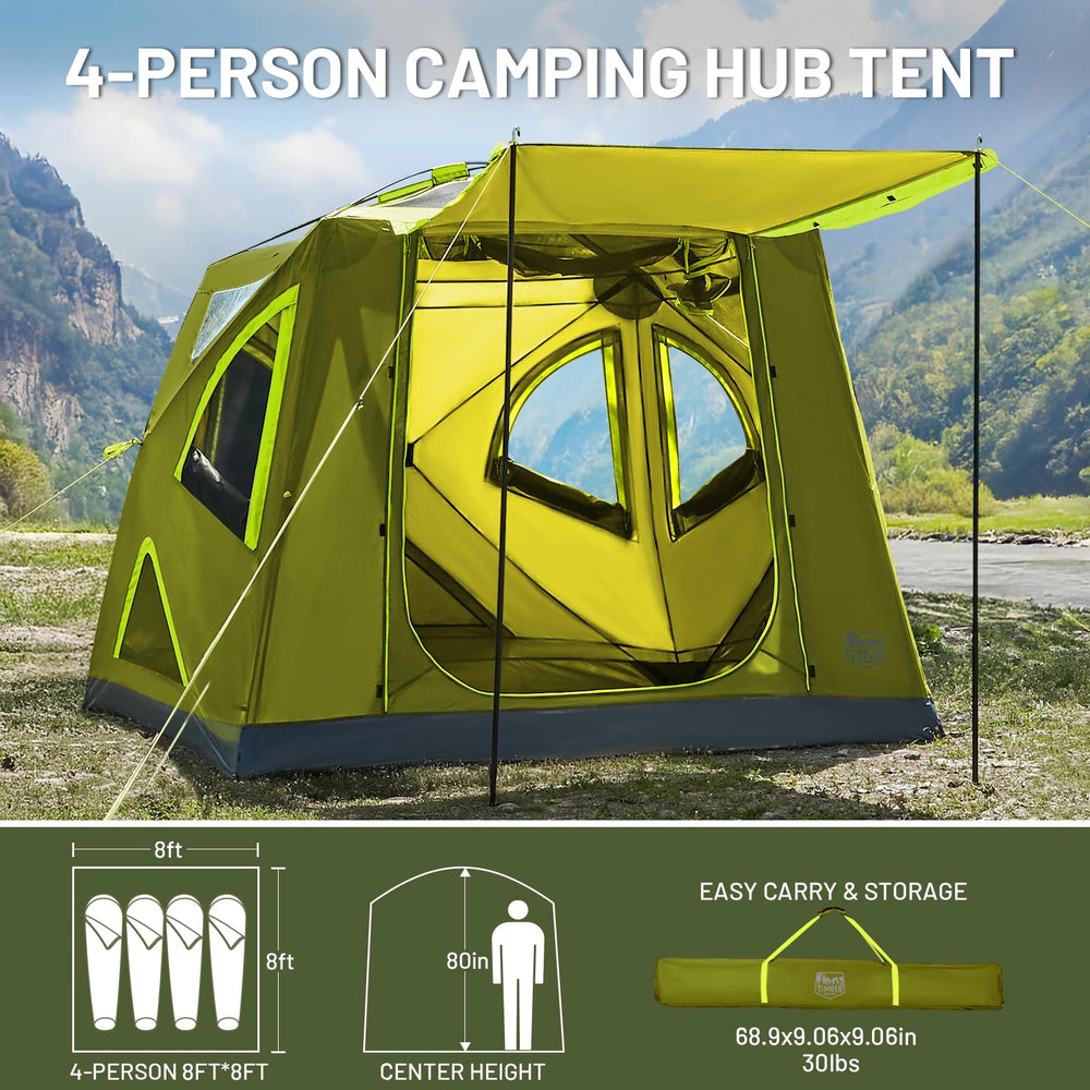 Timber Ridge hub tent compact carry bag for travel