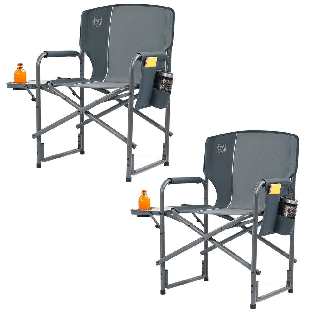 Timber Ridge lightweight oversized camping chair with aluminum frame for easy transport