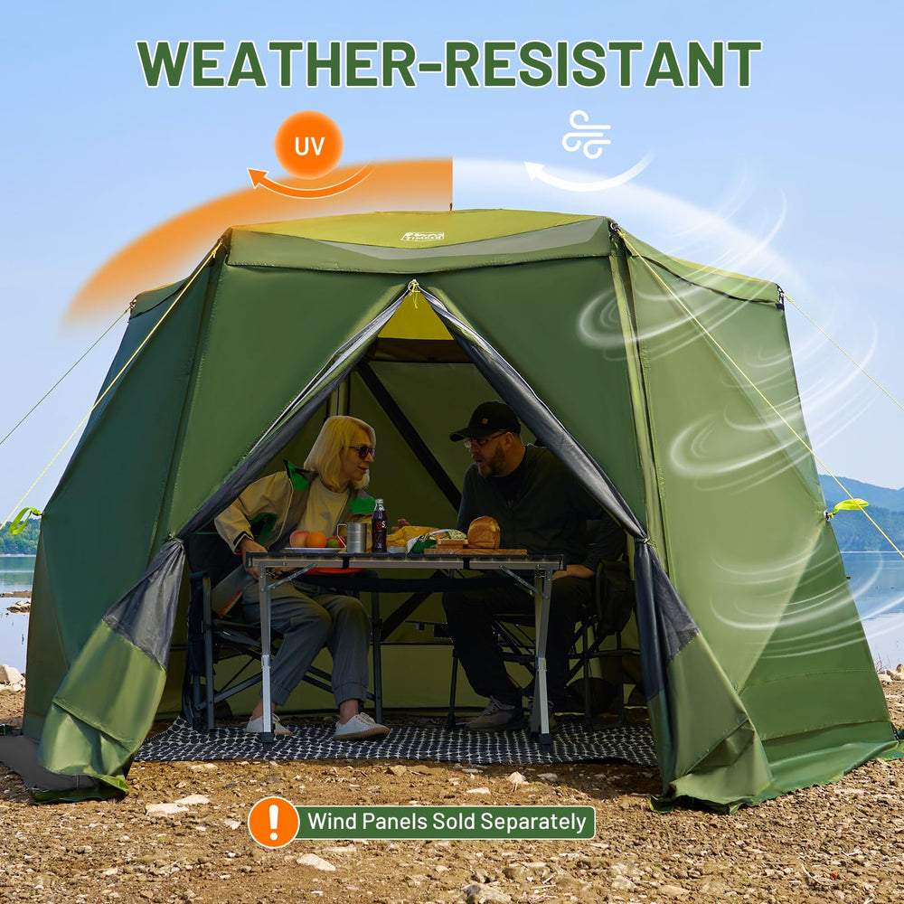 TIMBER RIDGE Easy Pop Up Gazebo Canopy Tent – 11.5 x 9.8 ft, Portable ...