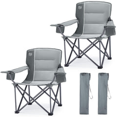 TIMBER RIDGE oversized-chair-grey-front-view offers roomy seating for relaxed outdoor lounging.