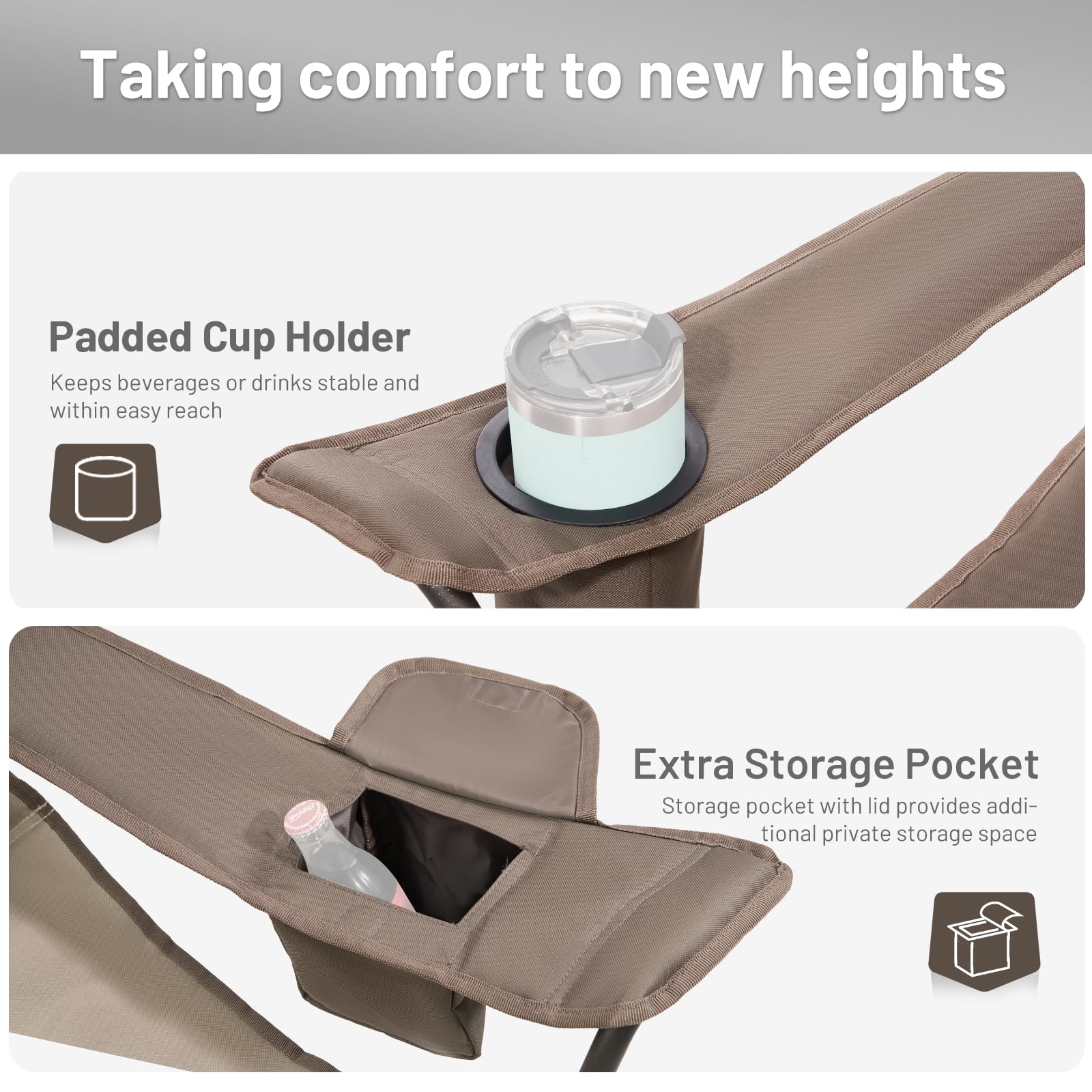 TIMBER RIDGE side pocket stores sunscreen and phone for quick access.