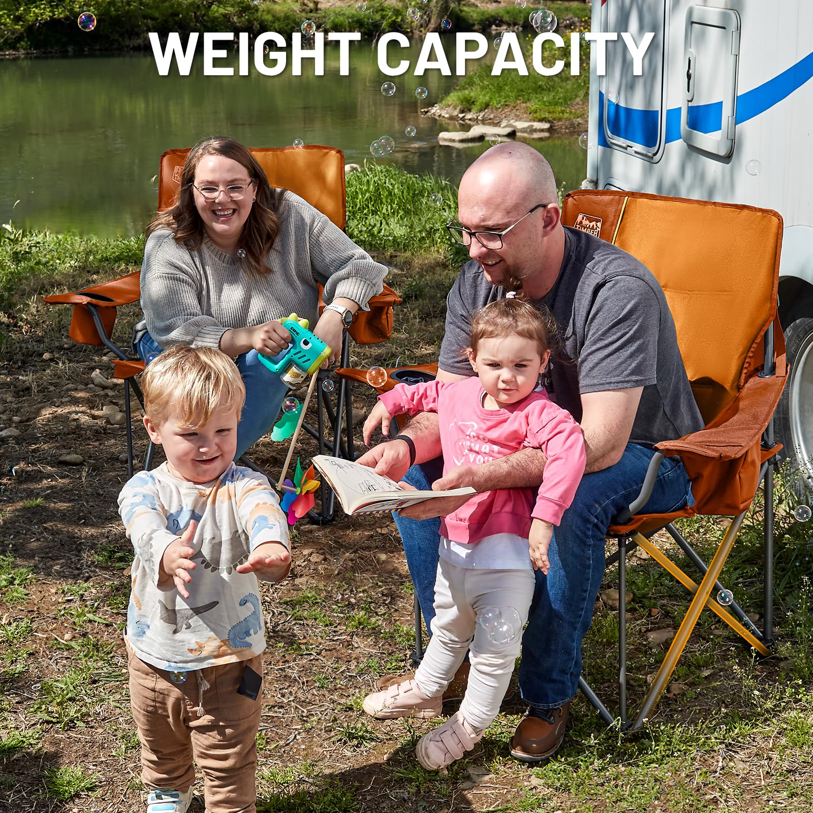 TIMBER RIDGE oversized chair 550 lb capacity supports heavy users