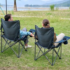 TIMBER RIDGE oversized chair frame in action demonstrates heavy-duty support.