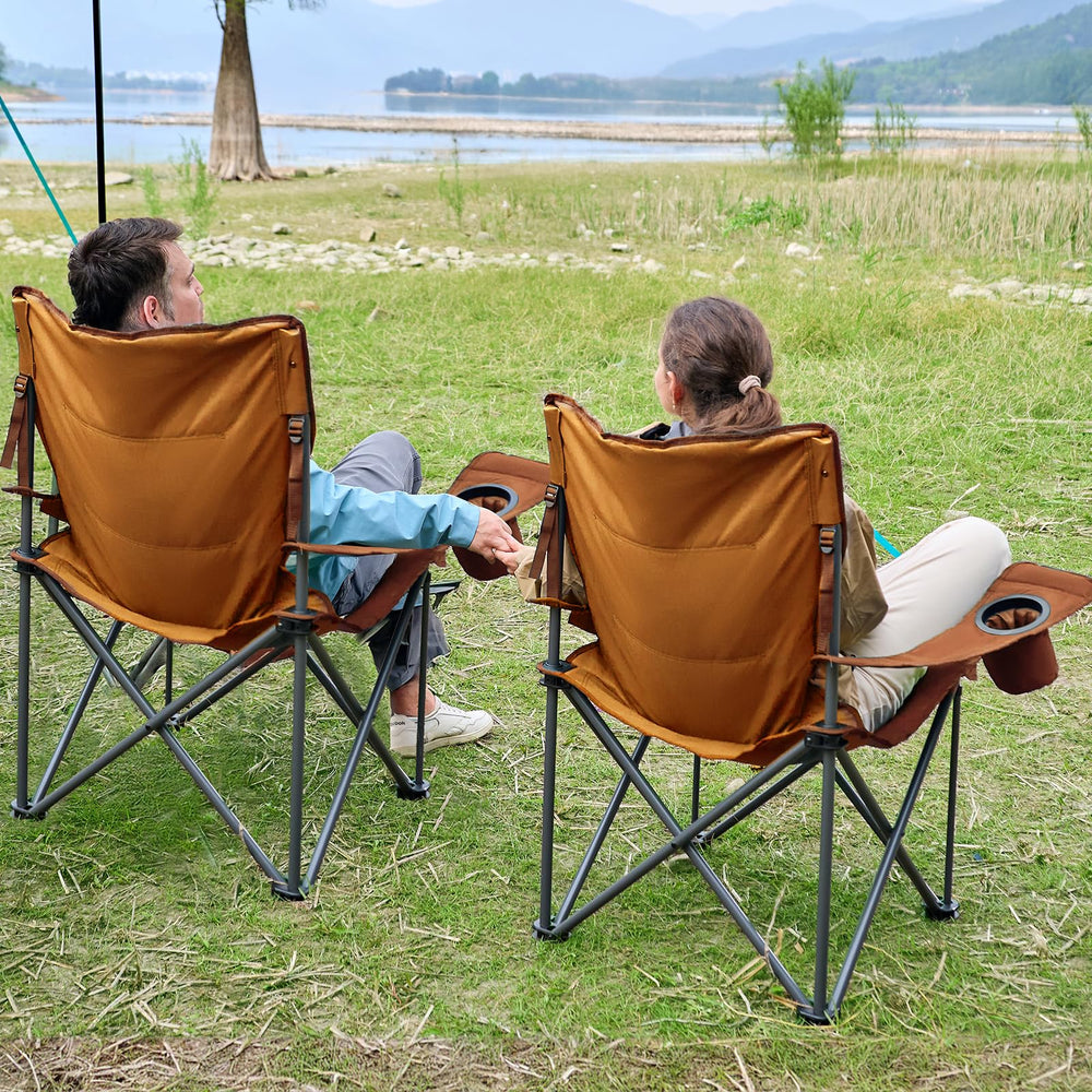TIMBER RIDGE chair ideal for camping, beach, lawn, and tailgating