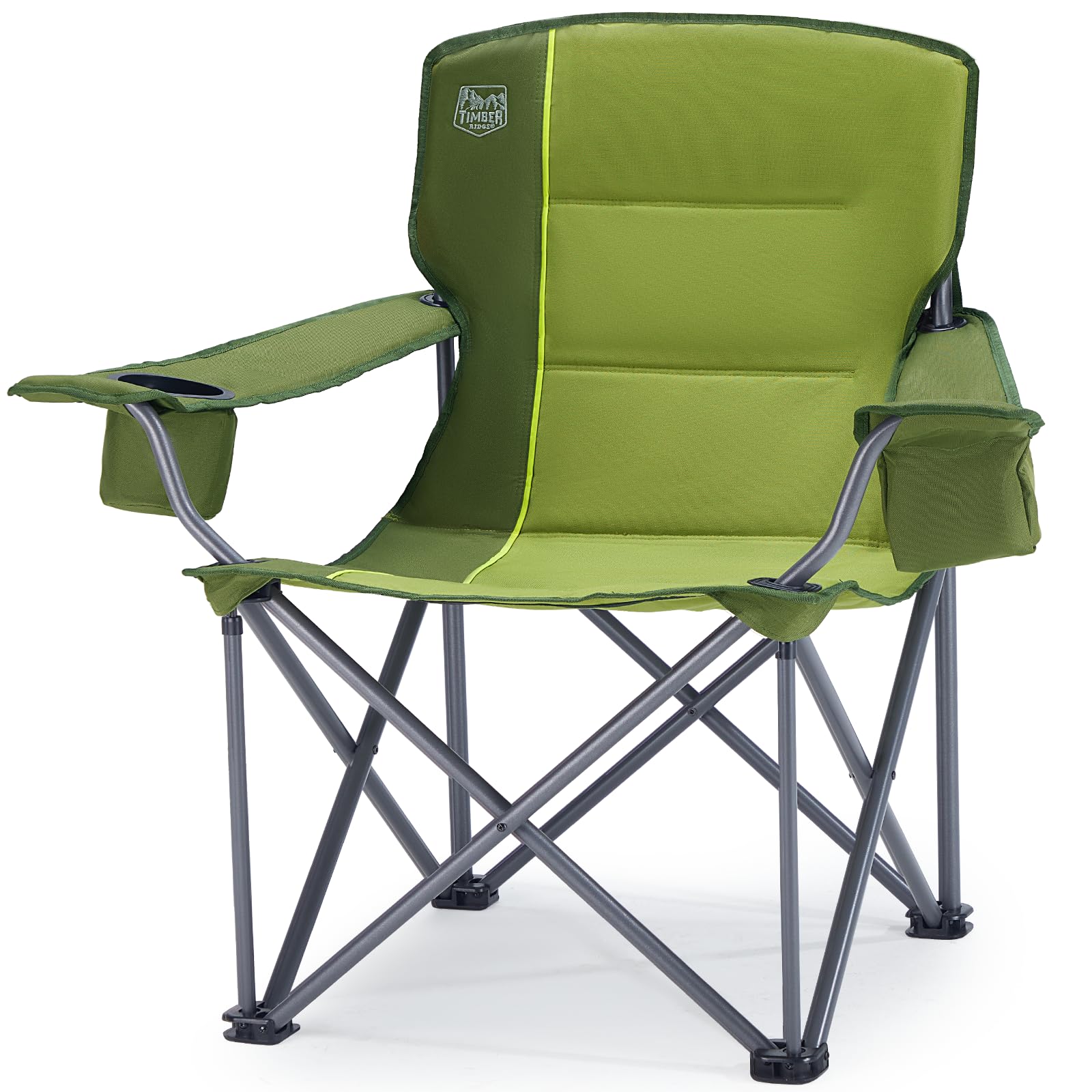 Timber Ridge oversized chair seat shows wide, comfortable outdoor seating.