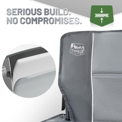 Timber Ridge chair storage pocket for essentials during outdoor time.