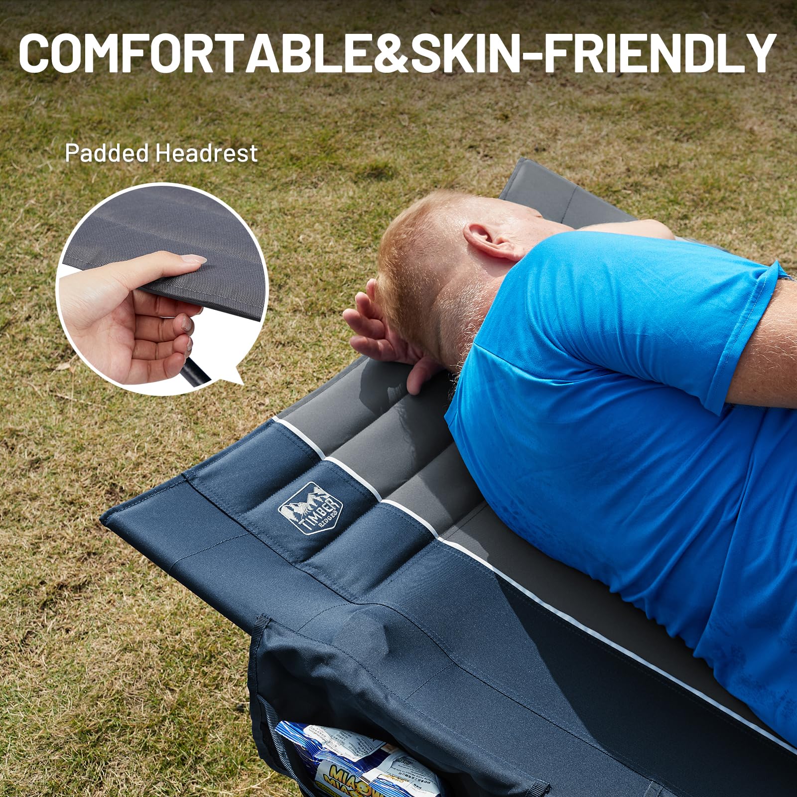 Timber Ridge quick-lock legs enable fast setup and stability.