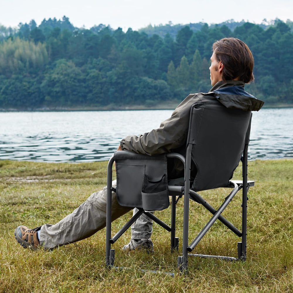 Timber Ridge includes a side table for convenient use