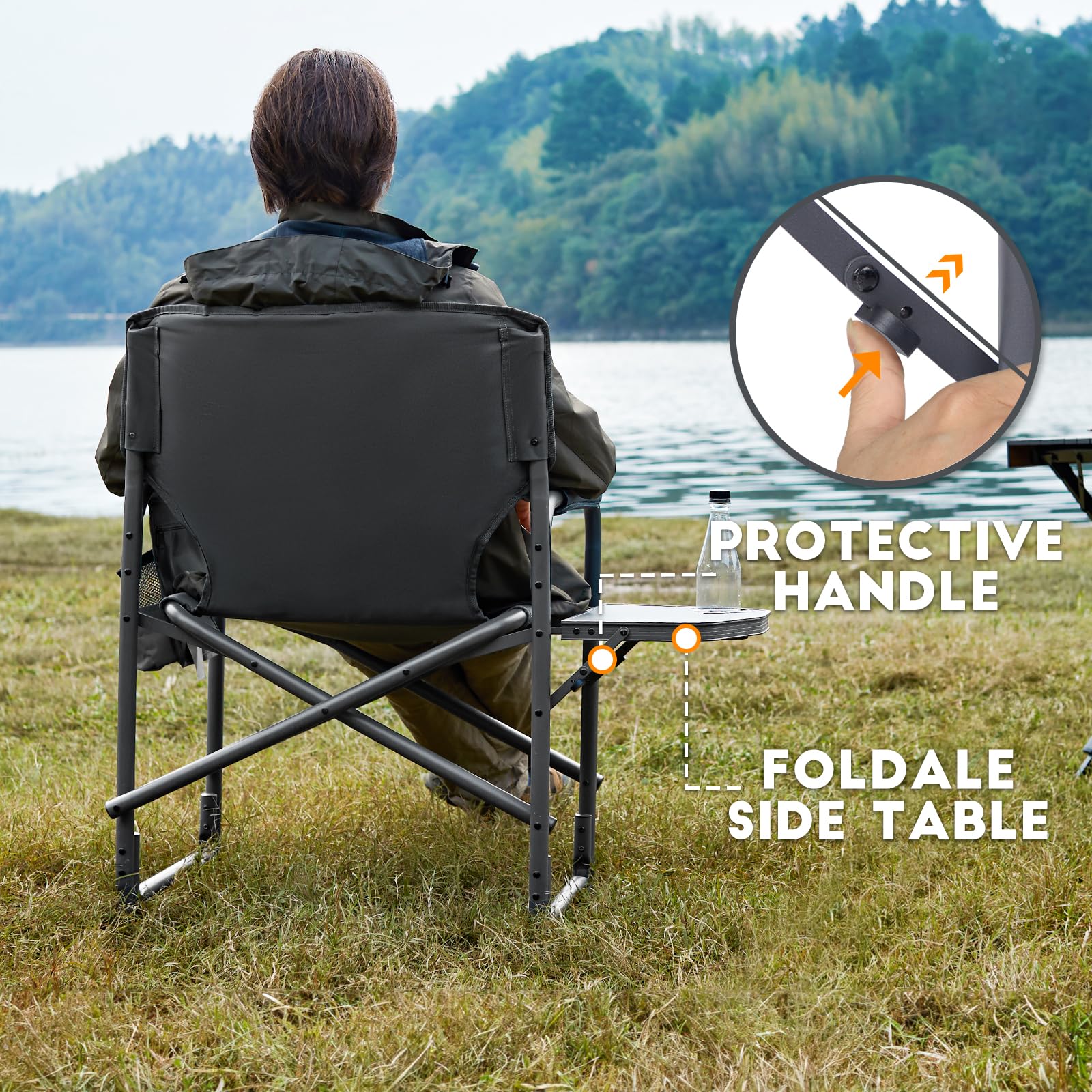Timber Ridge wide 25.25-inch seat for spacious, relaxed seating