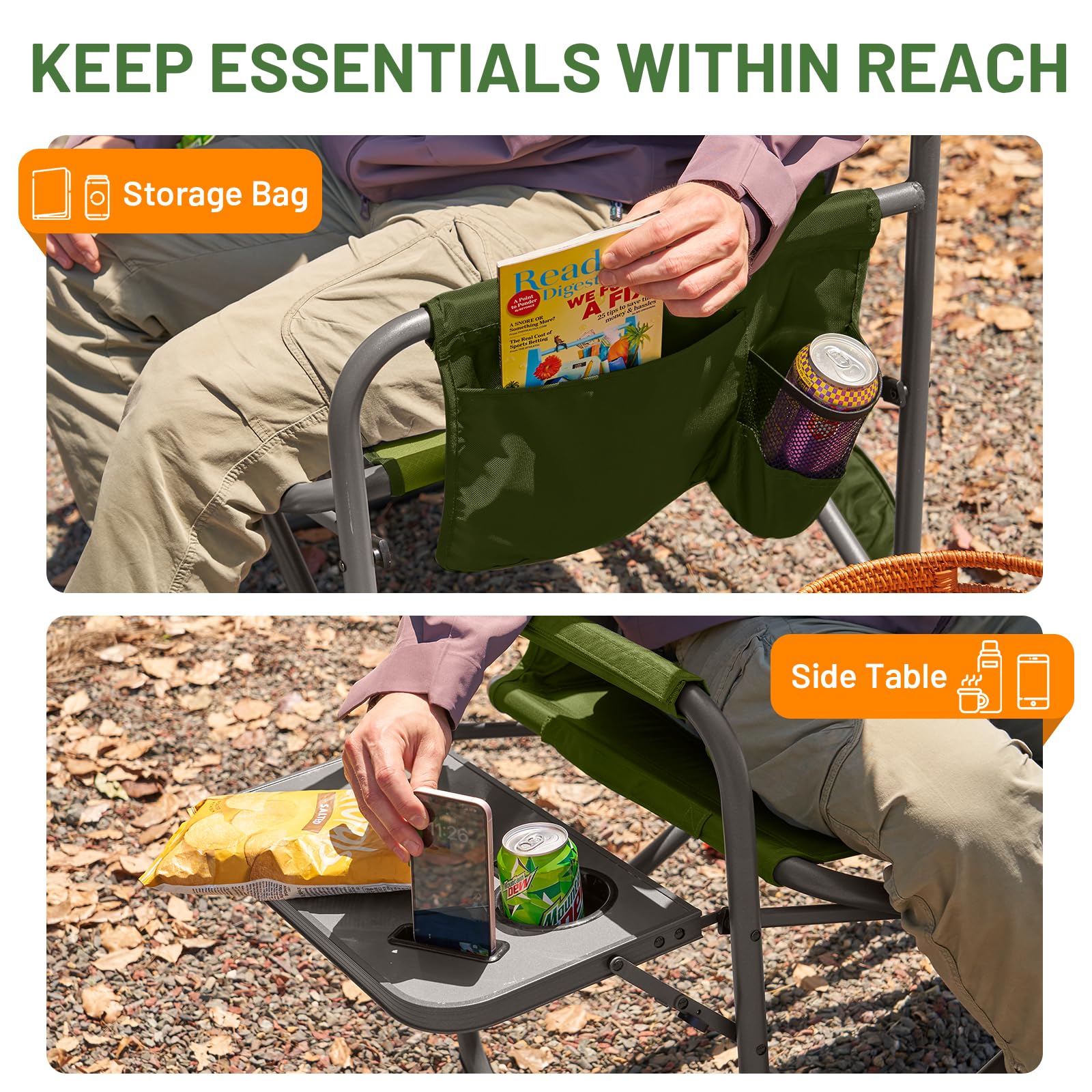 TIMBER RIDGE XXL at the beach offering comfortable seating