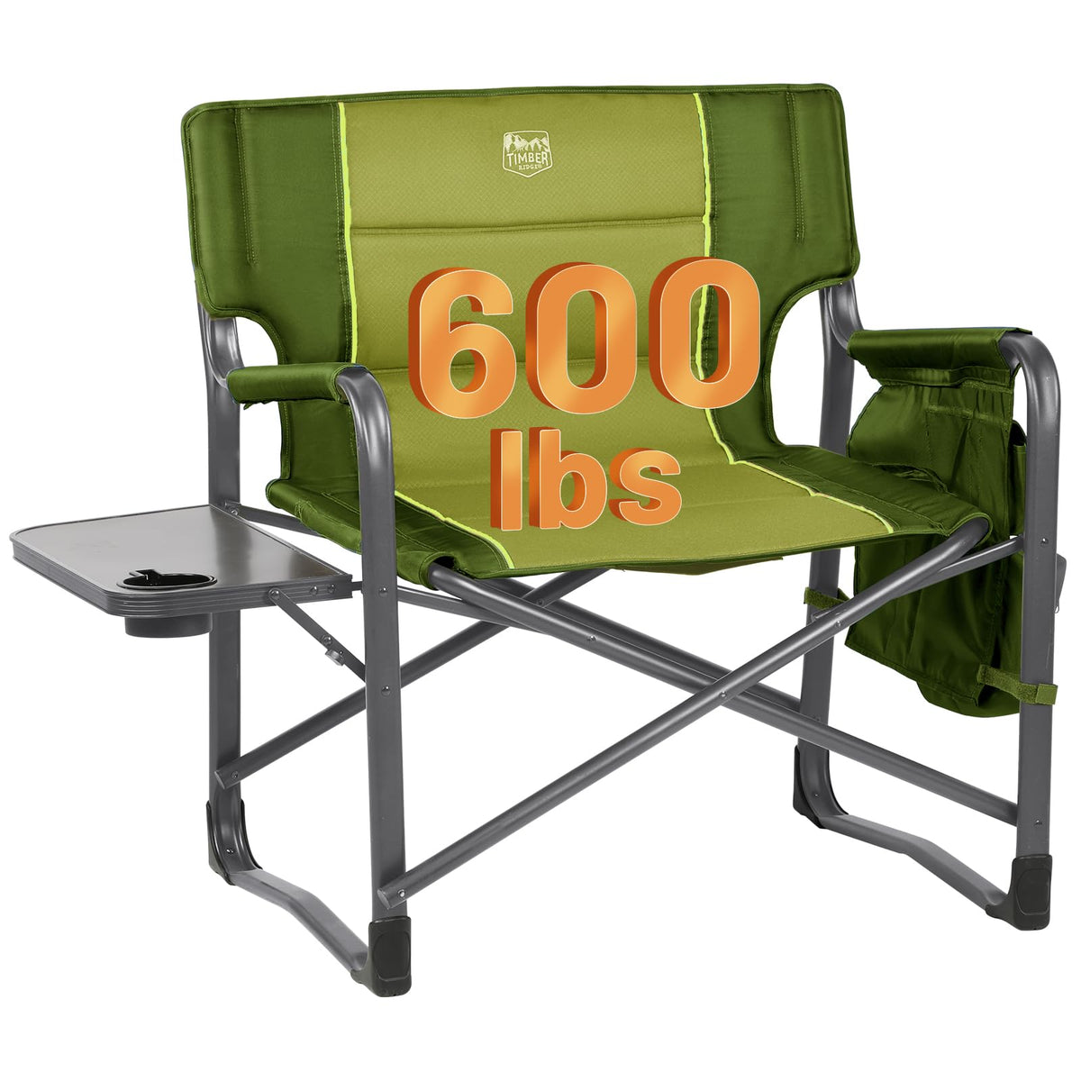 Timber Ridge XXL Directors Chair folded for easy transport.