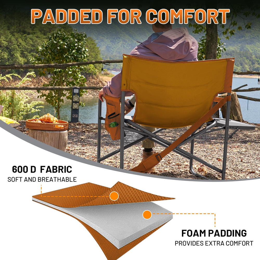 TIMBER RIDGE XXL chair used outdoors for picnics and beaches.