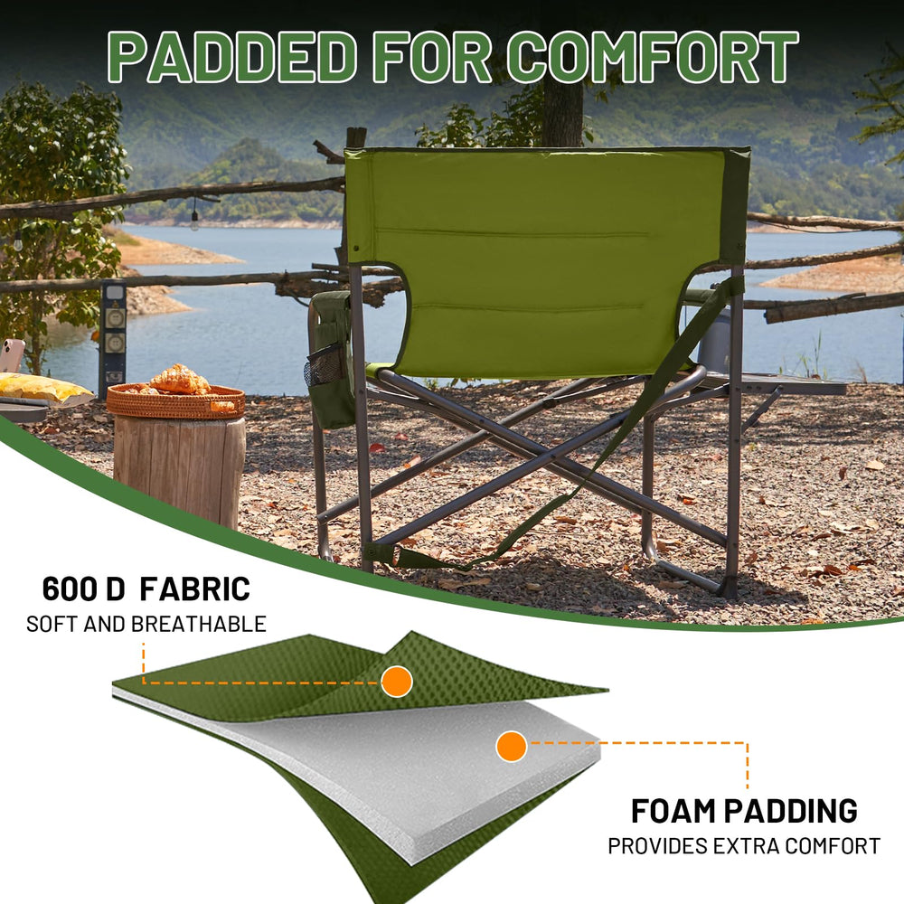 TIMBER RIDGE XXL weather resistant chair with 600D Oxford fabric