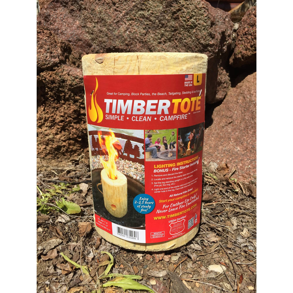 Timber Tote stands 12 inches tall for stable placement.