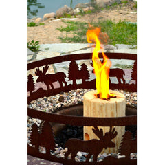 Timber Tote 8-inch diameter offers a compact burn surface.