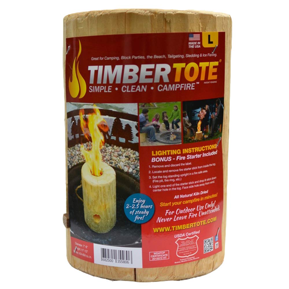 Timber Tote campfire flame shows clean, controlled heat for safe outdoor use.