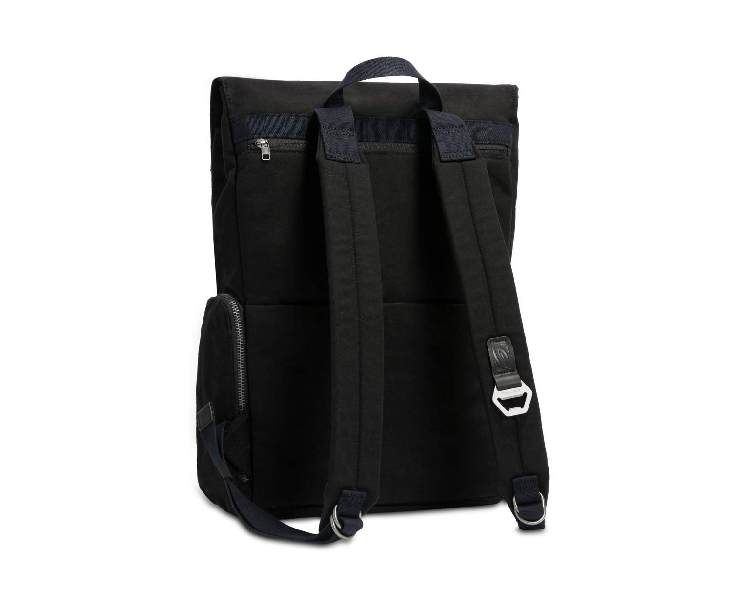 Timbuk2 Foundry magnetic closure detail enabling quick, secure access to the main compartment.