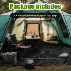 Tinideya easy installation setup for quick inside-tent placement