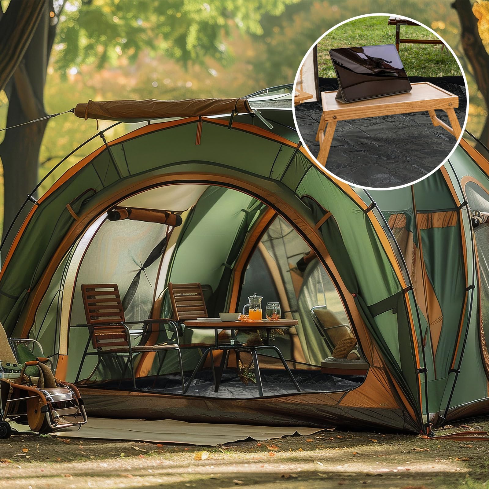 Tinideya multiuse outdoor setup supports tents, gazebos, hammocks