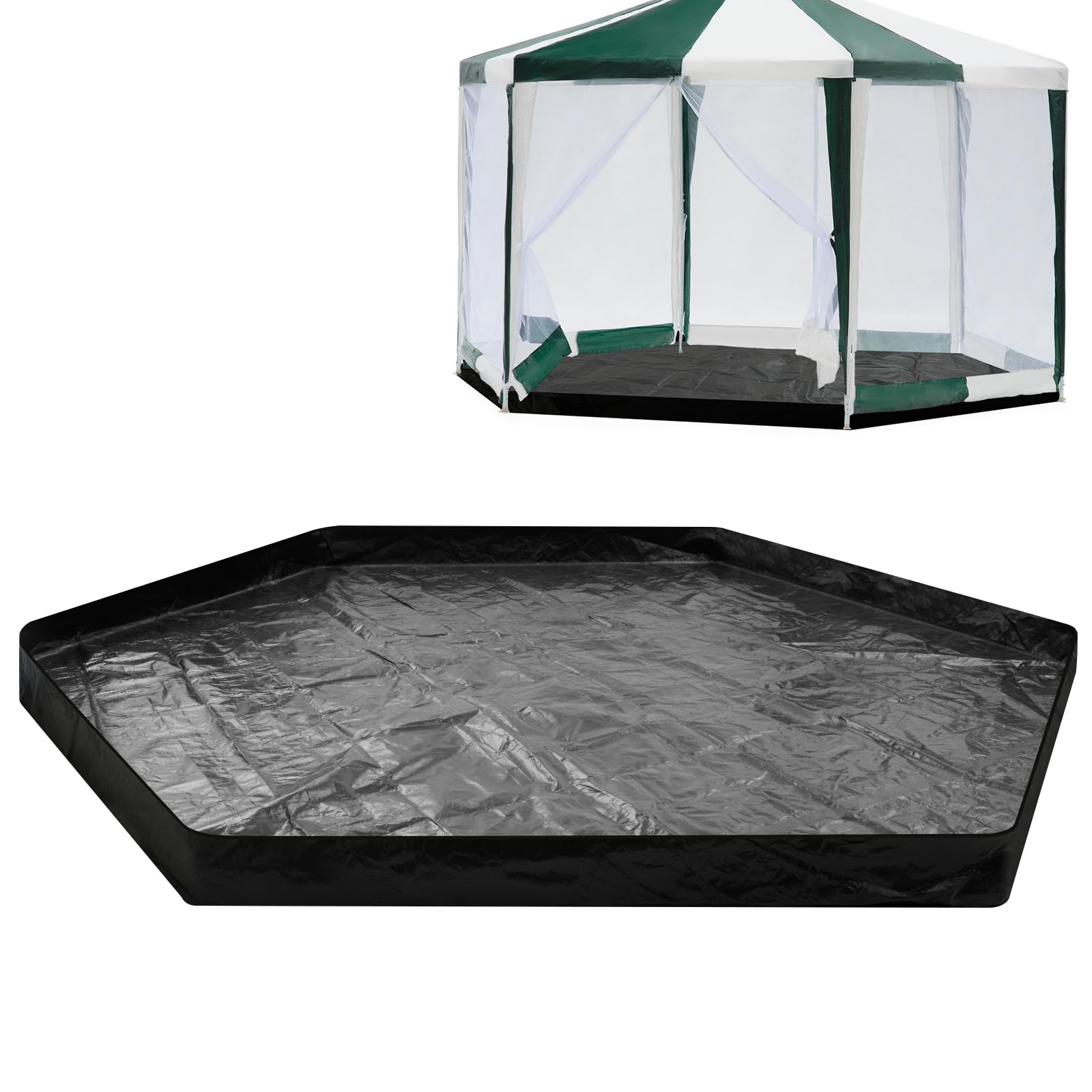Tinideya tent footprint mat 150in diameter for wide coverage and comfort