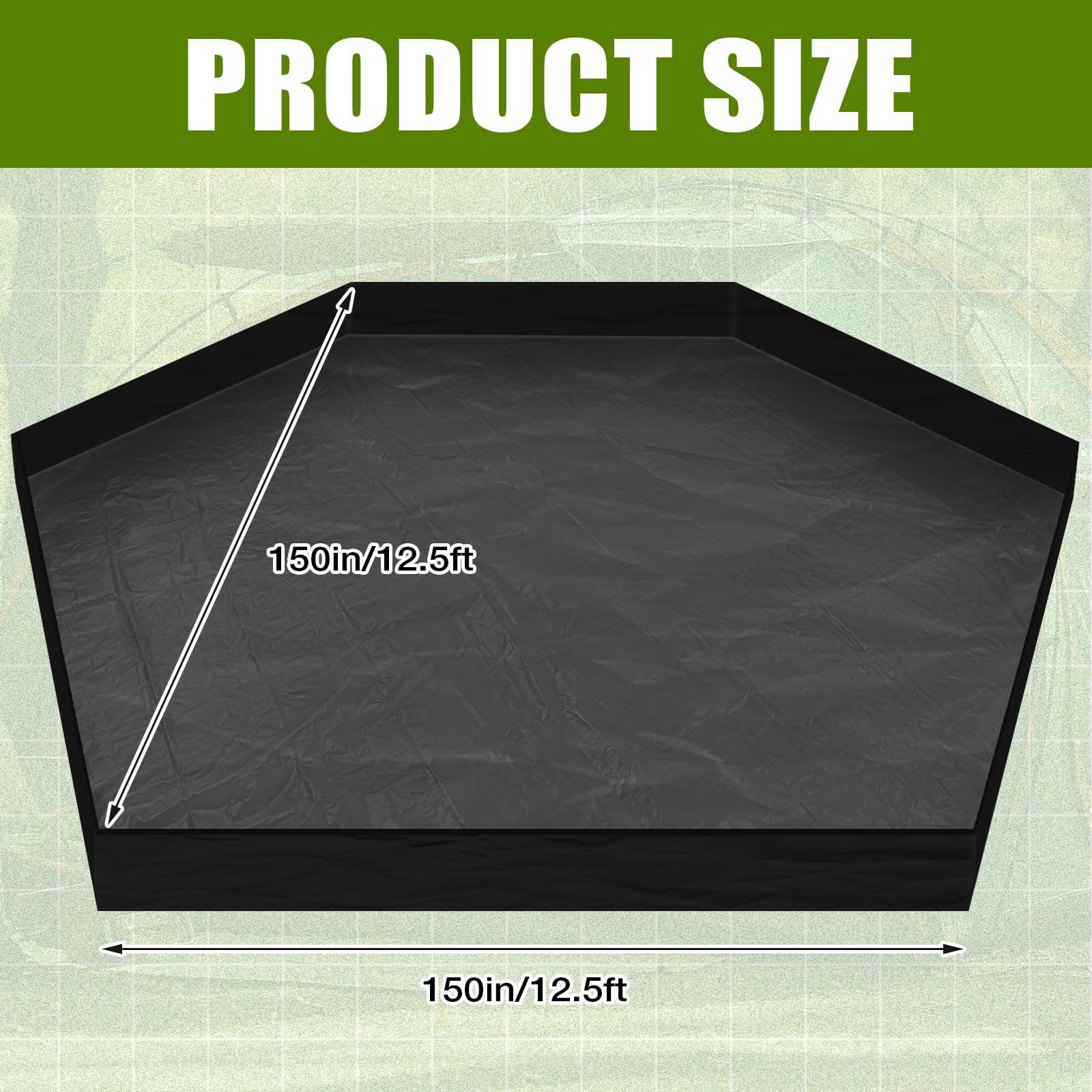 Tinideya waterproof PE material keeps gear dry during camping