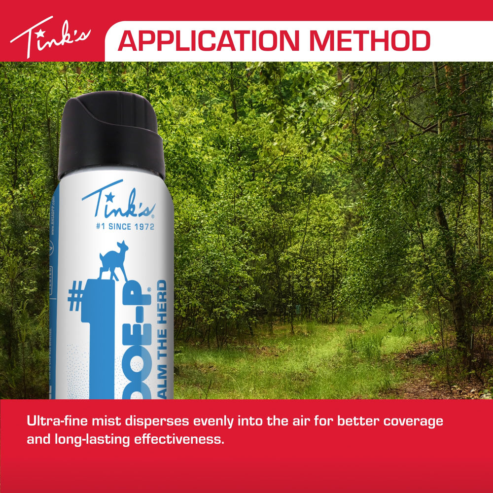 Doe-P used near scrapes and blinds to create deer attention.