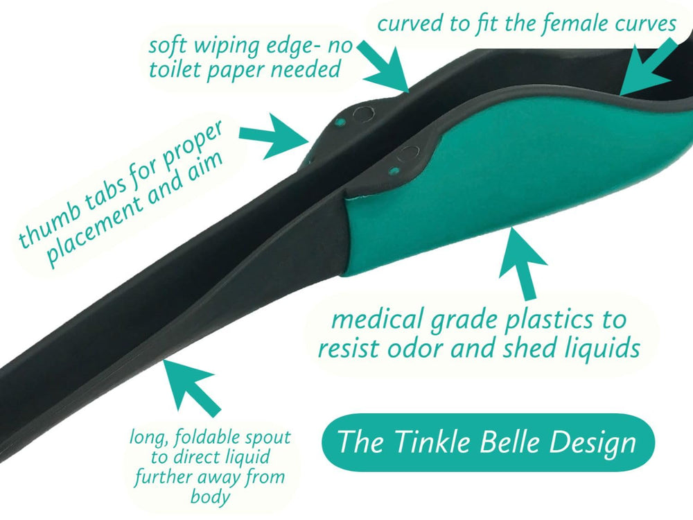 Tinkle Belle cleaning and dry-ready after use